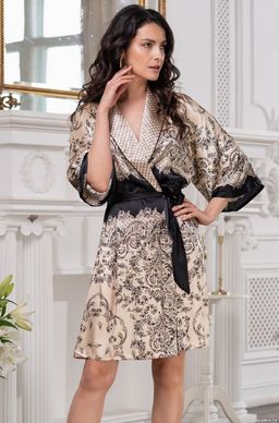 Короткий двубортный халат Mia-Amore