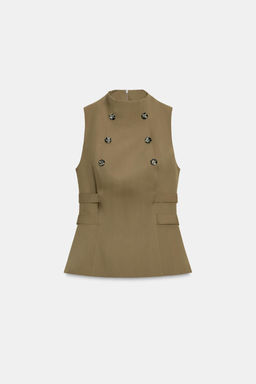 TOP WITH BUTTONS - Zara фото 4