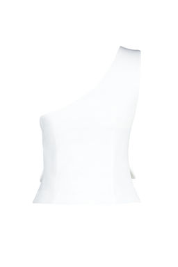Trendyolmilla Ekru Fitted Tek Kol Crop Dokuma Yelek TWOSS24YE00016  фото 8