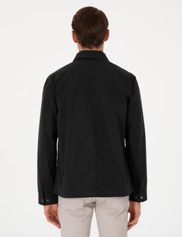 Siyah Rregular F_t Fermuarl_ _nce Ceket - Pierre cardin фото 5