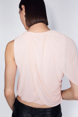 Top cropped con capa decorativa - H&m фото 5