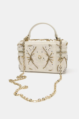 BOLSO R?GIDO BRILLOS / Crudo - Zara фото 2
