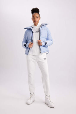 Водоотталкивающая куртка-пуховик DeFactoFit с воротником-стойкой  фото 2