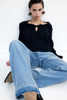 Top efecto arrugado con lazada - H&m фото 2