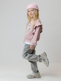 КР 302830/розовый лед к601 джемпер (свитшот) для дев - Crockid фото 4