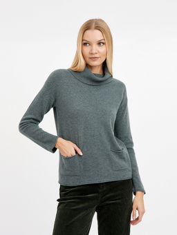 водолазка женская из шерсти с карманами - Glenfield фото 4