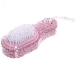 Цена за 6 шт. Пемза для ног "Pedicure", со щеткой, цвет в ассортименте, 11,5*4,5см, 14гр