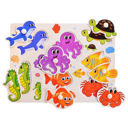 Пазл-вкладыш Подводный мир - Щепочка фото 2