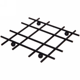 Цена за 2 шт. Подставка под горячее металлическая "Brownie" 19*19см черная