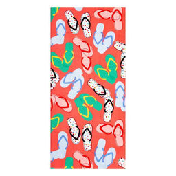 Полотенце Розовые сандали 70*140 см, велюр/махра 350гр/м2, 100% хлопок - Этель фото 2