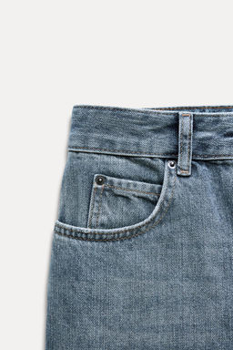 ZW COLLECTION FULL LENGTH MID-WAIST JEANS - Zara фото 6