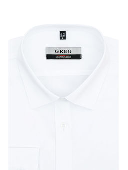 Сорочка мужская длинный рукав GREG 100/237/WH/ZN STRETCH_V  фото 3