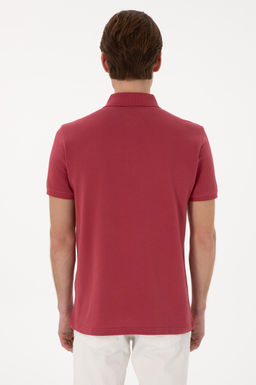 Erkek Slim Fit Polo Yaka Vi_ne Basic Ti__rt - U.s. polo assn фото 5