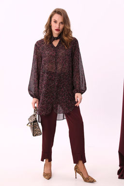 Костюм NIKVA н913-1 винный +леопард