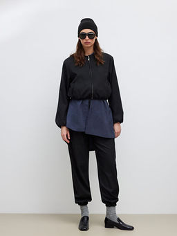 Bisiklet Yaka Crop Kad?n Ka?e Ceket