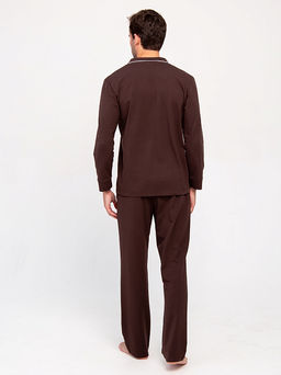 РАСПРОДАЖА ДЕФЕКТ Пижама Лорд_М312/коричневый - Ihomelux фото 5