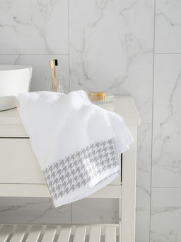 Полотенце для лица 50x90 белый махровая ткань