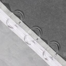 Цена за 120 шт. Кольцо для карниза, овальное, 55×36, толщина 5 мм, прозрачное