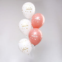 Воздушные шары латексные 12" «Люблю», 5 шт.