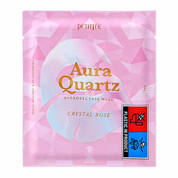 Petitfee Aura Quartz Hydrogel Face Mask Crystal Rose 30g*1ea - Кварцевая гидрогелевая маска для лица 30гр.*1шт