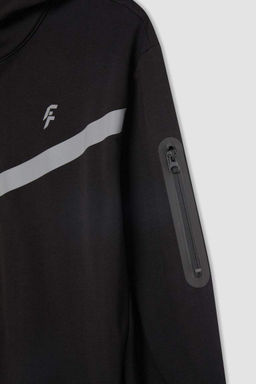 Толстовка стандартного кроя DeFactoFit с капюшоном  фото 9