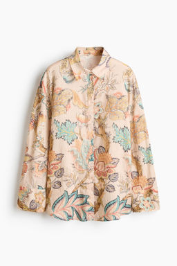 Camisa oversize de lino - H&m фото 3