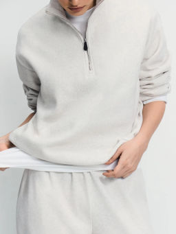 Толстовка на молнии оверсайз / Zarina