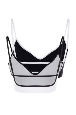 TRENDYOLMILLA Siyah-Beyaz 2li Paket Seamless/Dikissiz Dolgusuz Balensiz Kapl? Bustiyer Orme Sutyen THMAW25SU00003 фото 9