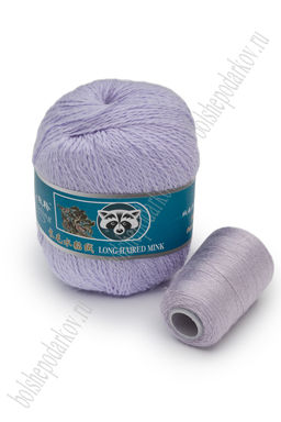 Пряжа "Пух норки" 50 гр (5 шт) SF-7846, сиреневый №24