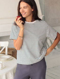 Футболка из премиального хлопка с эластаном