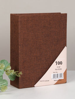Фотоальбом 100 фото 10х15 Коричневый / Y-005 /уп 96/747819