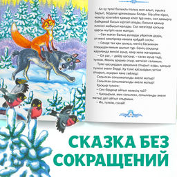 Сказка Лисичка-сестричка и серый волк, на казахском языке, 12 стр. - Буква-ленд фото 7