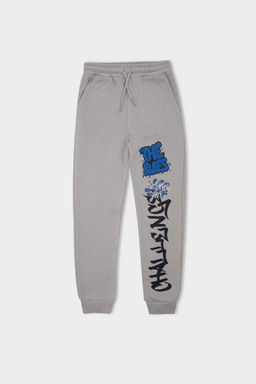 Брюки из плотной ткани-свитера стандартного кроя для мальчиков