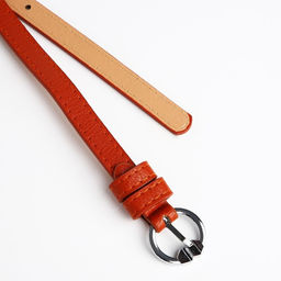 Ремень женский, ширина 1 см, винт, пряжка металл, цвет рыжий - Simaland фото 4