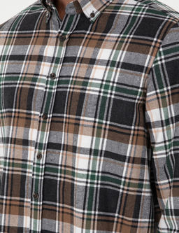 Kahverengi Comfort Fit Oduncu G_mlek