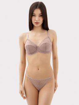 Цена за 2 штуки! Трусы женские слипы в светло-коричневом цвете кофейная роза1 412432 - Mark formelle фото 2