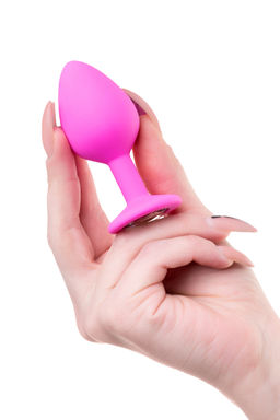 Анальная втулка ToDo by Toyfa Brilliant, силикон, розовая, 8 см, 3,5 см, 50 г