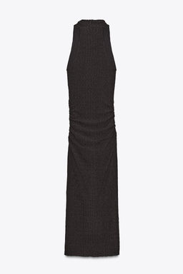 TEXTURED HALTER LONG DRESS - Zara фото 17