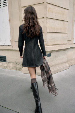 Z1975 MINI DENIM DRESS - Zara фото 5