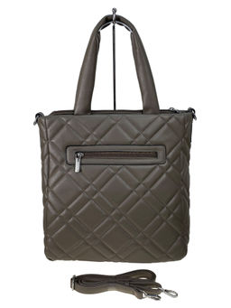 Женская сумка из искусственной кожи, цвет хаки - Greta фото 2