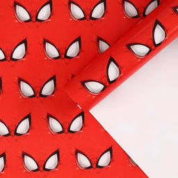 Цена за 10 шт. Бумага упаковочная глянцевая, Человек паук, 70×100 см