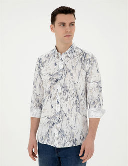 A__k Mavi Regular Fit Uzun Kollu G_mlek - Pierre cardin фото 3