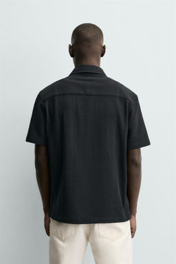 CAMISA ESTRUCTURA CONFORT / Negro - Zara фото 3