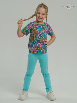 Костюм Мун розовые колокольчики-мятный - Sovalina фото 8