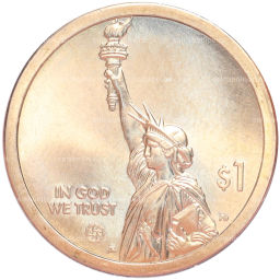 Монета 1 доллар 2021 года P США Американские инновации  Мост-тоннель через Чесапикский залив (Штат Вирджиния)