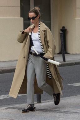 SLIM TROUSERS WITH BELT