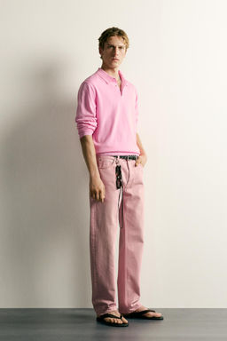 POLO PUNTO RELAXED FIT / Rosa vigor? - Zara фото 4