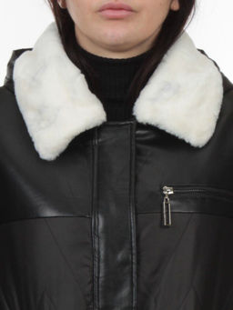 M24-096 BLACK Куртка демисезонная женская (100 гр. холлофайбер) - Fashion фото 4