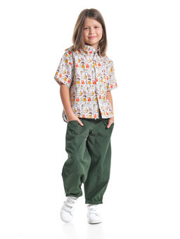 Рубашка для девочки 33-58763 цветной - Mini maxi фото 2