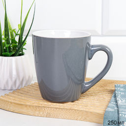 Кружка 250 мл Пастель Графит / AA-048-1 /уп 96/ микс 5/ ПРОМО АКЦИЯ